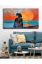 Abstract Woman Silhouette One Piece Canvas, Canvas Painting