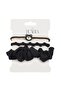 Set de 3 elastice de păr negre cu ursuleț de pluș