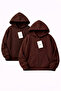 2-Piece Hooded Unisex Zippered Sweatshirt / Cardigan