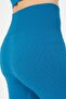 Seamless Women's Turquoise Leggings - 7