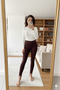 Women's Füzo Ankle-Lower Leggings, Brushed High Waist