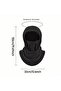 Windproof Fleece Winter Hijab Hat with Openable Face Mask and Neck Gaiter - 2
