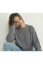 Boyalgri Crew Neck Oversized Women's Knitwear Knitted Sweater - 3