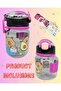 Bunny Transparent Kids Water Bottle with Straw 500ml BPA-Free Plastic, School & Picnic Bottle for To - 5