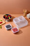 4+1 Compartment Breakfast Storage Container with Leak-Proof Lid - Refrigerator Organizer (3X0.25 Lt-1X1.6Lt) - 2