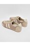 Women Beige Textured Lace Up Sneakers - 5
