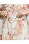 Floral Print Shirt Dress with Long Sleeves - 6