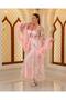 Special Design Feather, Lace Detailed 2-Piece Long Robe - 3
