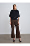 10838 Wool Blend Belted Boat Neck Sweater-Black - 4