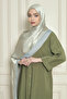 Veine Premium Viscose Shawl – Natural Crinkle Texture, Shimmering, Flowy, Stylish and Elegant Posture – Gold Grey - - 8
