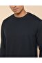 Solid Sweatshirt with Crew Neck and Long Sleeves - 6