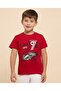 Printed T-Shirt with Crew Neck and Short Sleeves