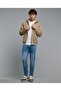 Typography Print Hooded Jacket with Zipper Closure - 4