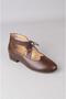 Seç heart genuine leather women's shoes (heel height: 2.5 cm) - brown - 2