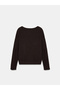 10854 Boat Neck Soft Textured Sweater-Brown - 6