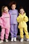 Girl's 3 Thread Raster Tracksuit Set 1 Size Larger You Can Choose - 2