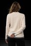 Women's Vanilla V-Neck Button Detailed Double Color Knitwear Sweater - 3