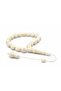 Mastercrafted Systematic Sphere Cut Large Whale Bone Efe Mascot Prayer Beads
