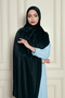 Veine Premium Viscose Shawl – Natural Crinkle Texture, Shimmering, Flowy, Stylish and Elegant Posture - Black - - 5