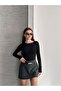 Women's Crew Neck Transparent Blouse - 4