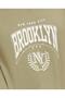 Typography Print T-Shirt with Crew Neck and Short Sleeves - 6