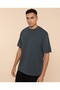 تي شيرت سادة برقبة دائرية وأكمام قصيرة - 4