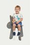Natural Wooden Rabbit Ear Children's Chair - Mint Green Montessori Children's Room Activity Stool - 2