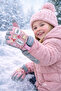 Kitti 4-9 Years Old Girls' Snow Skiing Winter Gloves Lined Cold-Proof Wind Water Repellent Reflective - 3