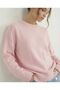 Women's Soft Soft Textured Oversized Casual Crew Neck Sweater - 3