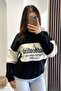 Authenticity Writing Printed Sweat - Black Black