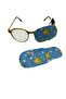 1 Pair of Cloth Eye Patches with Animal Print Pattern for Children