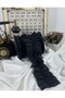 Pearl Detailed Organza Pleated Ribbon Accessory (1 Meter) - 4