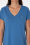 Women's Indigo V-Neck T-Shirt 50320026-Vr028 - 6