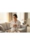 Floral Print Women's Pajama Set – Soft Textured, Stylish and Comfortable Loungewear-Pinterst Pajamas - 2