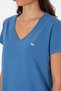Women's Indigo V-Neck T-Shirt 50320026-Vr028 - 7