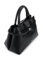 Women's Faux Leather Black Floter Arm Bag - 4