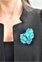 Handmade Iris brooch - 4