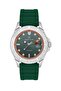 Dk.1.13816-3 Phosphorescent Dial 5 Atm Water Resistant Silicone Band Steel Plated Green