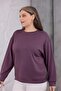 Plus Size Crew Neck Basic Sweatshirt - 8
