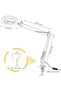 3X Diopter Desktop Led Acrobat Magnifier – 64 Leds, USB Powered, Adjustable Light & Color Mode - 2