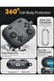 AirPods Pro 3 Case | 3D Game Console Design Silicone Protective Cover with Keychain-Grey - 3