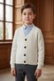 Unisex Children's Transitional Button Cotton Knitwear Cardigan 2-8 Years Old Domestic Production