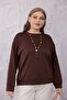 Plus Size Crew Neck Basic Sweatshirt - 5