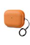 Airpods Pro 3 Case Cover , Leather Touch Design Protective Headphone Case Cover -Orange