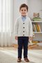Unisex Children's Transitional Button Cotton Knitwear Cardigan 2-8 Years Old Domestic Production - 2
