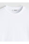 White Crew Neck Women's T-Shirt - 6