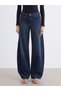 Indigo Balloon Fit Women's Jean Pants - 2