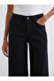 Black Wideleg Women's Jeans - 3