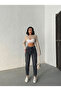 Black Embroidered High Waist Full Fit Laser-Embellished Mom Jeans - 3