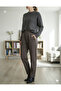 Women's Plus Size Winter Beige Trousers - 2